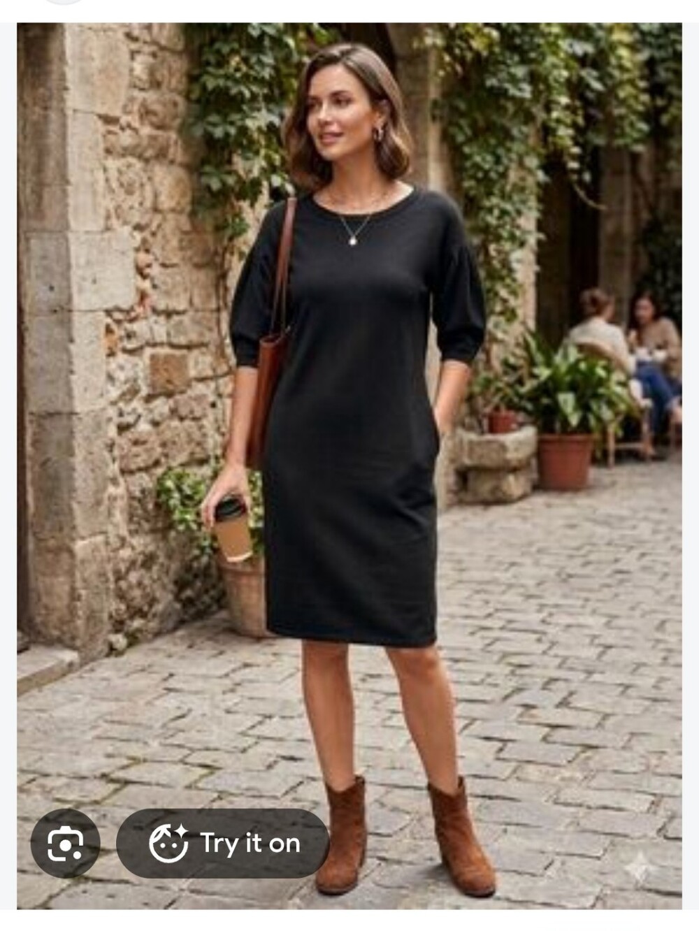 Daily Ritual Olive Green Tee Dress